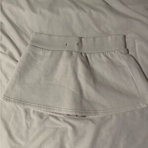 White sweat skirt